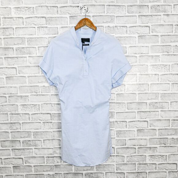 RtA Leigh Cotton Shirt Dress blue Japanese oxford size XS - Picture 6 of 12